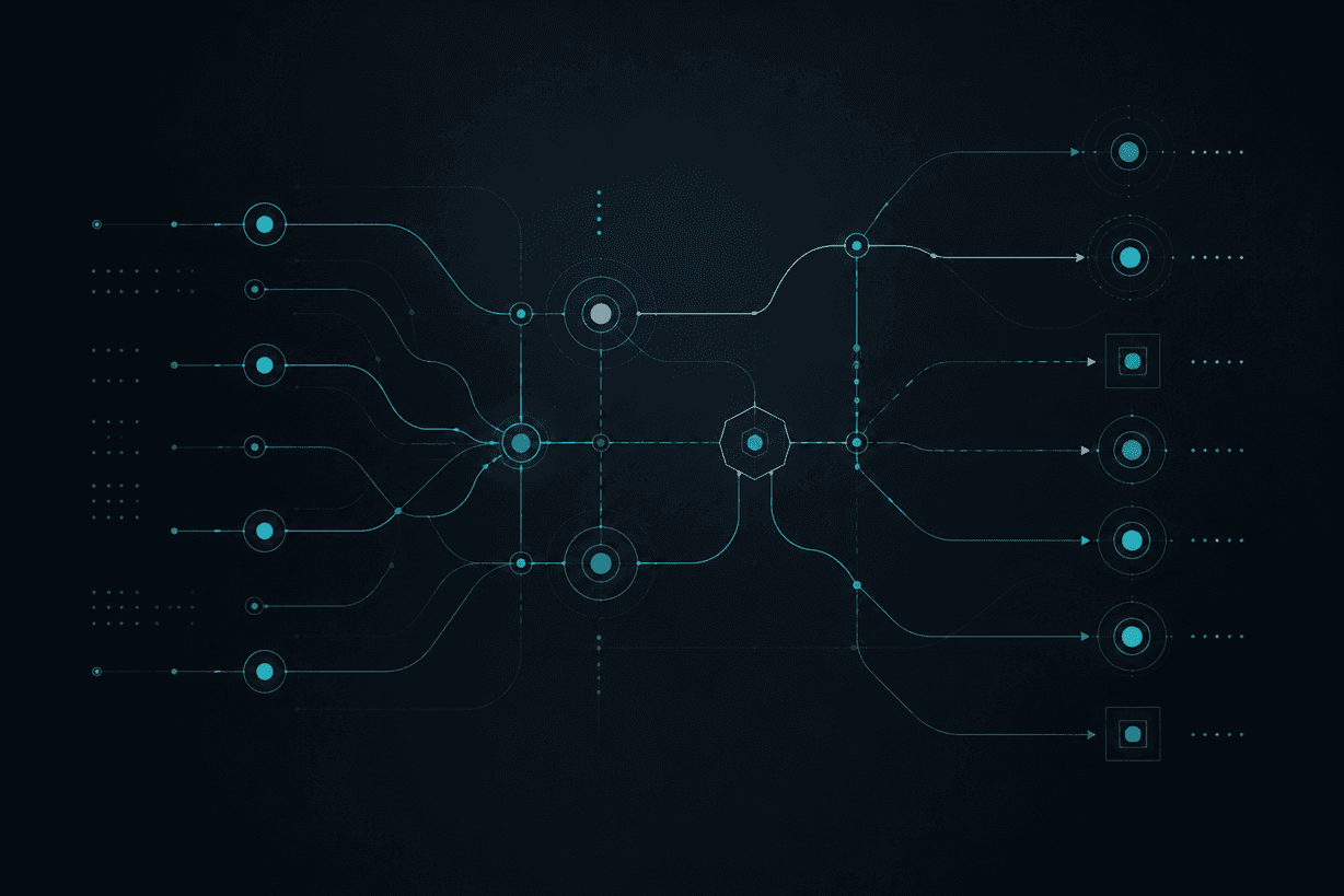 Abstract representation of intelligent workflow automation
